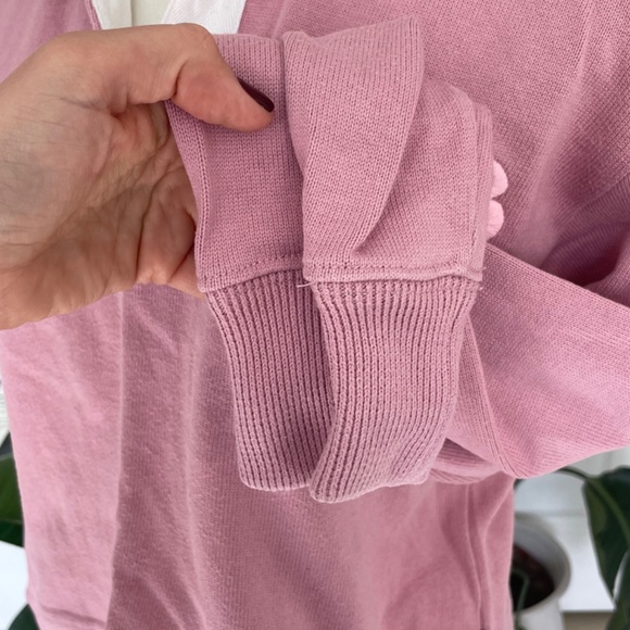 Rowing Blazers Cropped Rugby Shirt (Mauve, Medium) - Picture 5 of 9